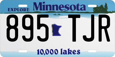 MN license plate 895TJR