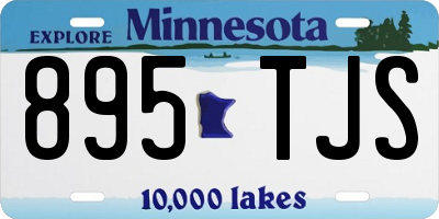 MN license plate 895TJS