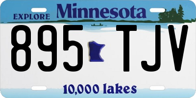 MN license plate 895TJV