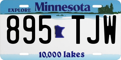 MN license plate 895TJW