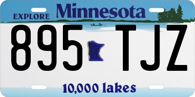 MN license plate 895TJZ