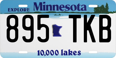 MN license plate 895TKB