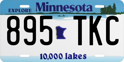 MN license plate 895TKC