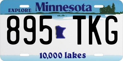 MN license plate 895TKG