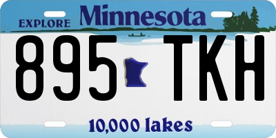 MN license plate 895TKH