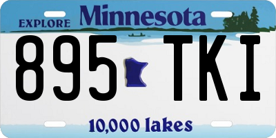 MN license plate 895TKI