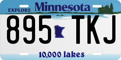 MN license plate 895TKJ