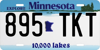 MN license plate 895TKT