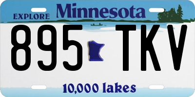 MN license plate 895TKV