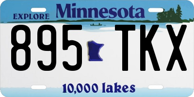 MN license plate 895TKX