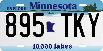 MN license plate 895TKY