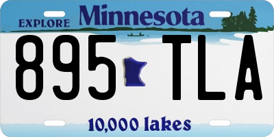 MN license plate 895TLA