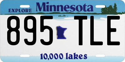 MN license plate 895TLE