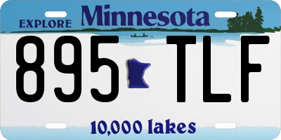 MN license plate 895TLF