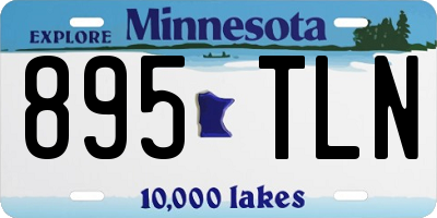 MN license plate 895TLN