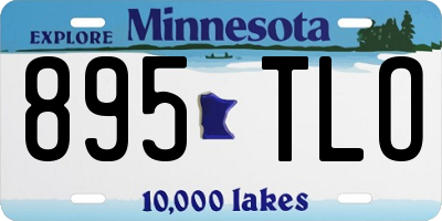 MN license plate 895TLO