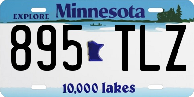 MN license plate 895TLZ