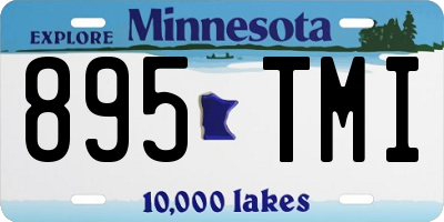 MN license plate 895TMI