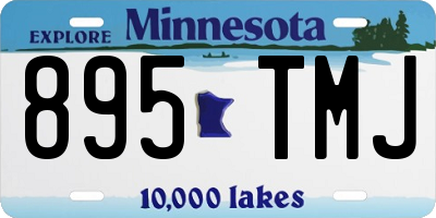 MN license plate 895TMJ