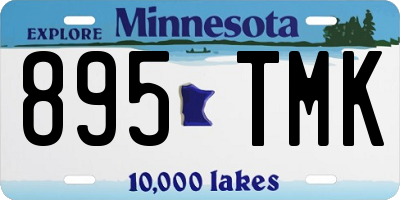 MN license plate 895TMK