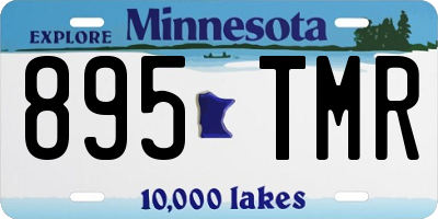 MN license plate 895TMR