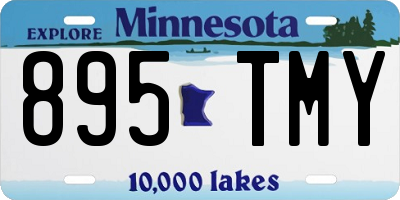 MN license plate 895TMY