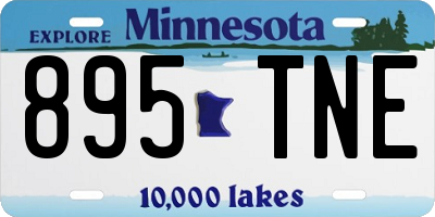 MN license plate 895TNE