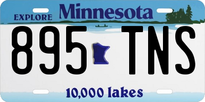 MN license plate 895TNS
