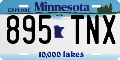 MN license plate 895TNX