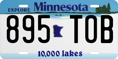 MN license plate 895TOB