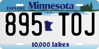 MN license plate 895TOJ