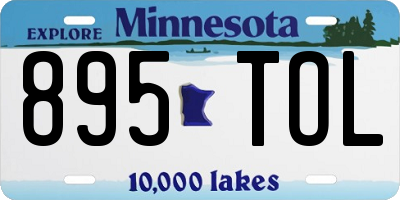MN license plate 895TOL