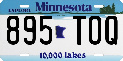 MN license plate 895TOQ