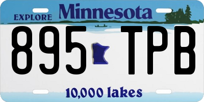 MN license plate 895TPB