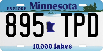 MN license plate 895TPD
