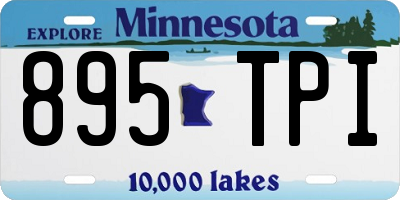 MN license plate 895TPI