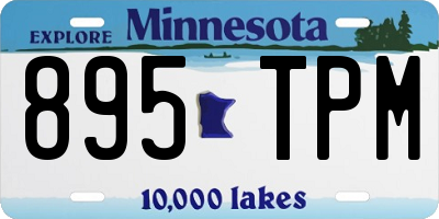 MN license plate 895TPM