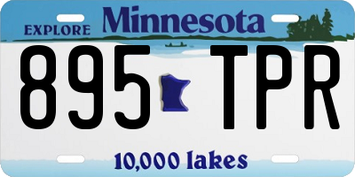 MN license plate 895TPR