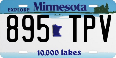 MN license plate 895TPV
