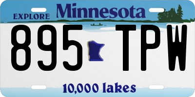MN license plate 895TPW