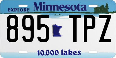 MN license plate 895TPZ