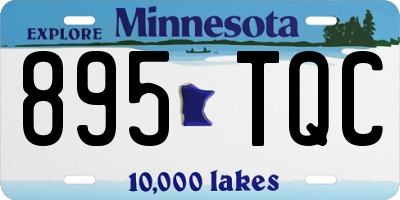 MN license plate 895TQC