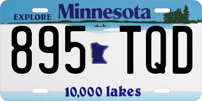 MN license plate 895TQD