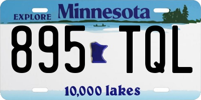 MN license plate 895TQL