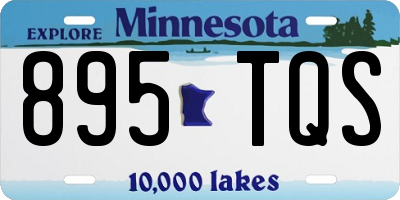 MN license plate 895TQS
