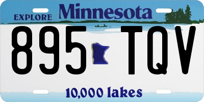 MN license plate 895TQV