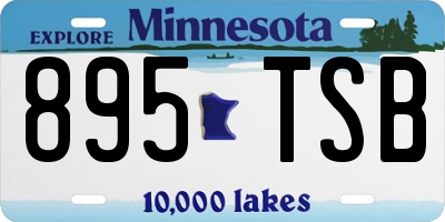 MN license plate 895TSB