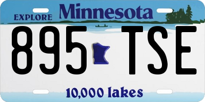 MN license plate 895TSE