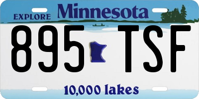 MN license plate 895TSF