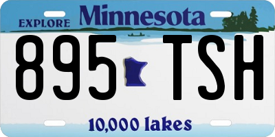 MN license plate 895TSH